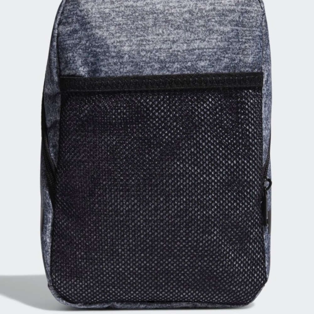 Adidas Lunch Bag Gray Santiago Black Stripes Logo Insulated Soft Cooler NWT - Picture 4 of 6